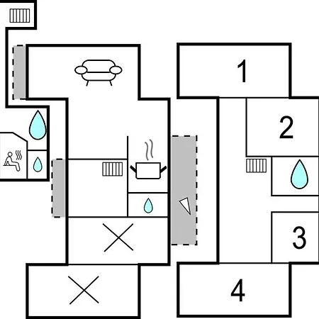 בית נופש Cozy In With Kitchen Lebcz